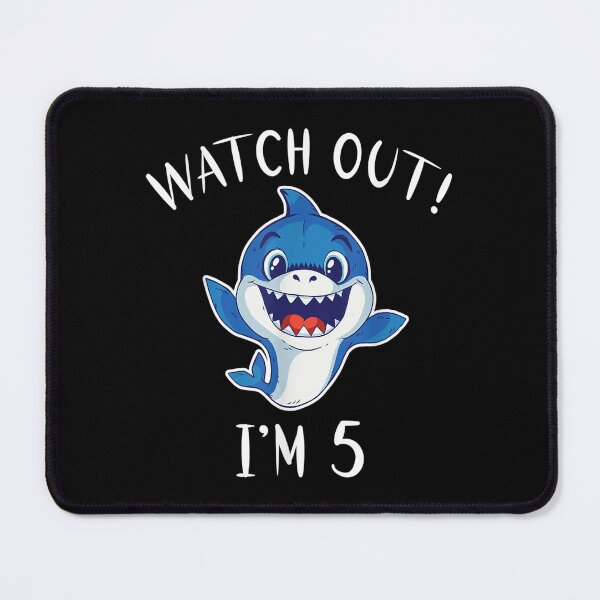 Item preview, Watch Out I Am 5 Years Old Shark Kids  designed and sold by 77tara.