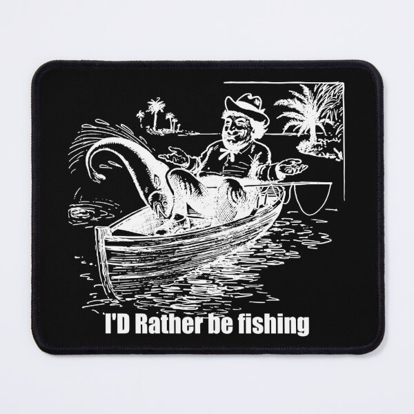Item preview, I'd Rather be fishing Fisherman Boat Rod designed and sold by stuartsemporium.