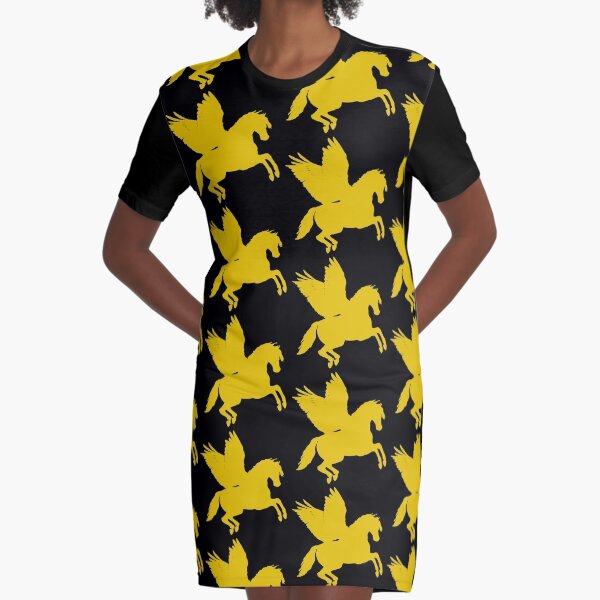 Pegasus gold Graphic T-Shirt Dress