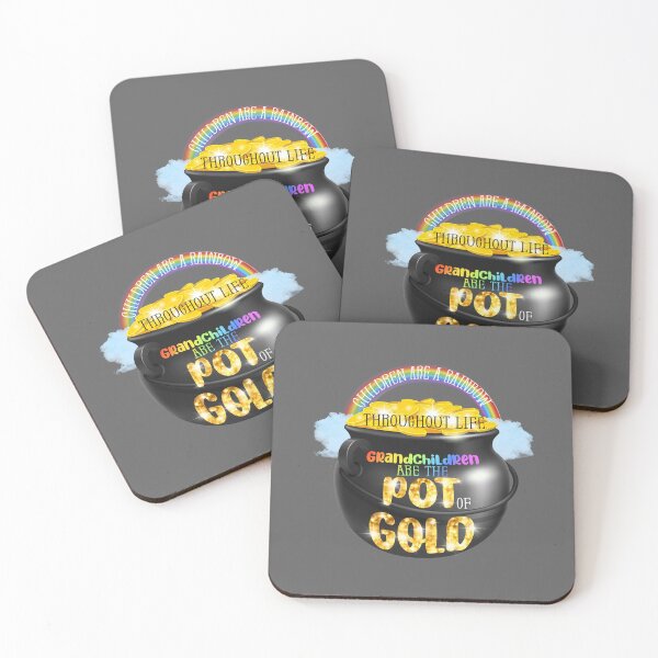 Item preview, Grandchildren are the Pot of Gold!  (on Grey) designed and sold by PawsitiveMum.