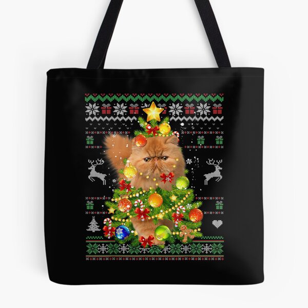 Item preview, Persian Cat Christmas Tree Lights Ornament Ugly Sweater Cats  designed and sold by 77tara.