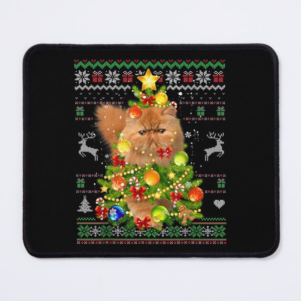 Item preview, Persian Cat Christmas Tree Lights Ornament Ugly Sweater Cats designed and sold by 77tara.