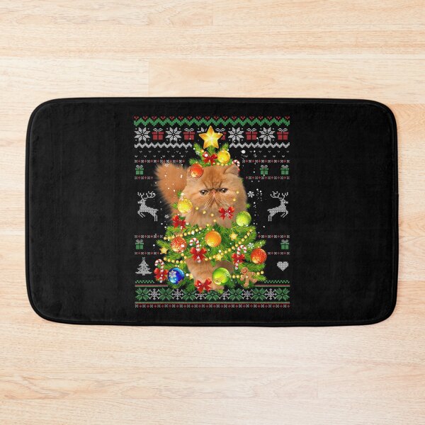 Item preview, Persian Cat Christmas Tree Lights Ornament Ugly Sweater Cats  designed and sold by 77tara.