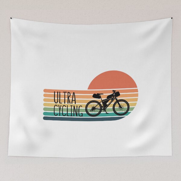 Item preview, Ultra cycling, retro sunset designed and sold by PlanBesser.