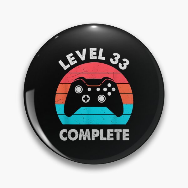 Item preview, Level 33 Complete Video Gamer 33rd Wedding Aniversary Gift  designed and sold by 77tara.
