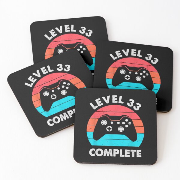 Item preview, Level 33 Complete Video Gamer 33rd Wedding Aniversary Gift  designed and sold by 77tara.