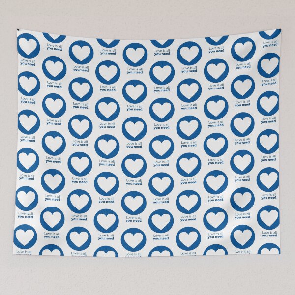 Item preview, Love is all you need blue designed and sold by Design your dreams.