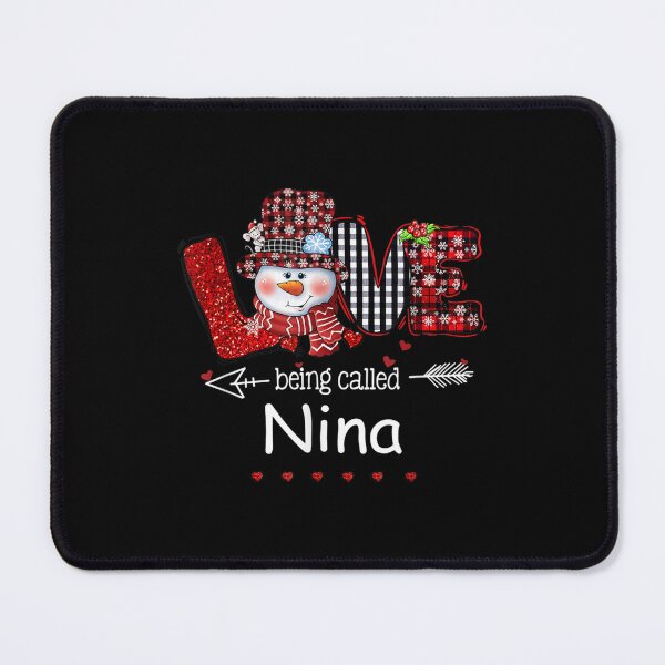 Item preview, Love Being Called Nina Snowman Christmas Red Plaid  designed and sold by 77tara.