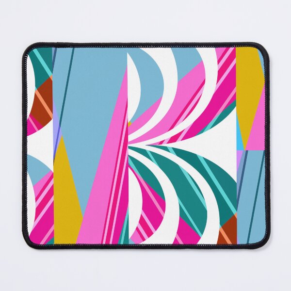 Item preview, Abstract art Memphis palms pink grey teal and gold  edition  designed and sold by SpArtk.