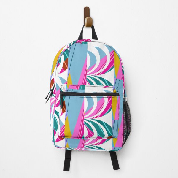 Item preview, Abstract art Memphis palms pink grey teal and gold  edition  designed and sold by SpArtk.