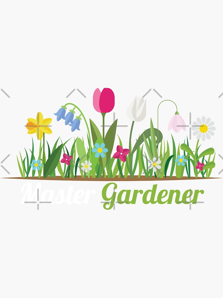 "Master Gardener Garden Gardeners" Sticker By Mooon85 | Redbubble