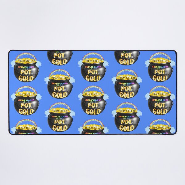 Item preview, Grandchildren are the Pot of Gold! (on Blue) designed and sold by PawsitiveMum.
