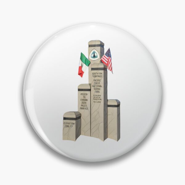 Item preview, Southern terminus of the Pacific Crest Trail at the US/Mexico border near Campo designed and sold by Setting North.
