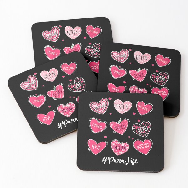 Item preview, Funny Teach Love Inspire Para Life Valentines  designed and sold by 77tara.