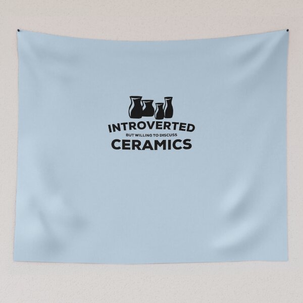 Item preview, Ceramics Design for Introverts Sticker designed and sold by Livrtmann.