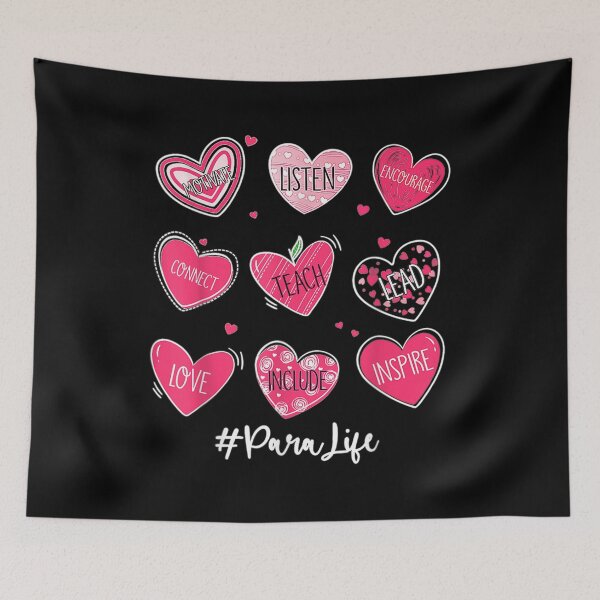 Item preview, Funny Teach Love Inspire Para Life Valentines  designed and sold by 77tara.