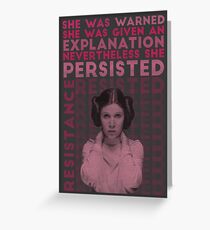 Resist Persist Greeting Card
