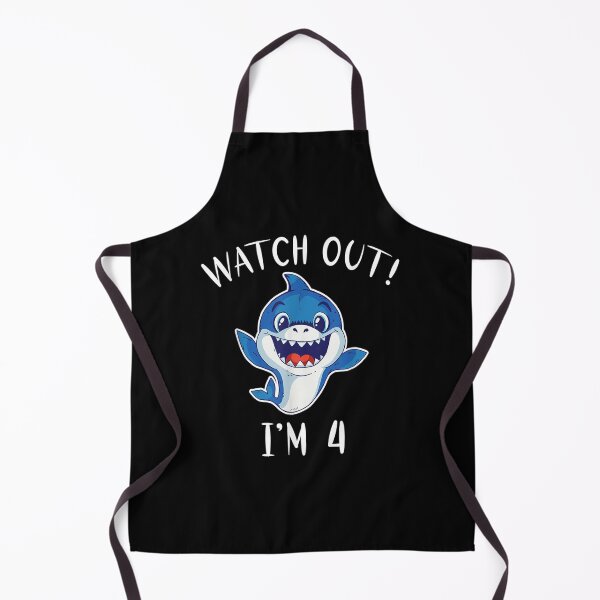 Item preview, Watch Out I Am 4 Years Old Shark Kids  designed and sold by 77tara.