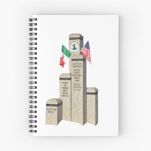 Item preview, Southern terminus of the Pacific Crest Trail at the US/Mexico border near Campo designed and sold by Setting North.