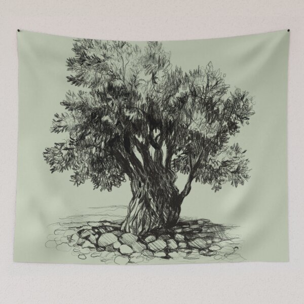 Item preview, Old olive tree designed and sold by Lemontreeart63.
