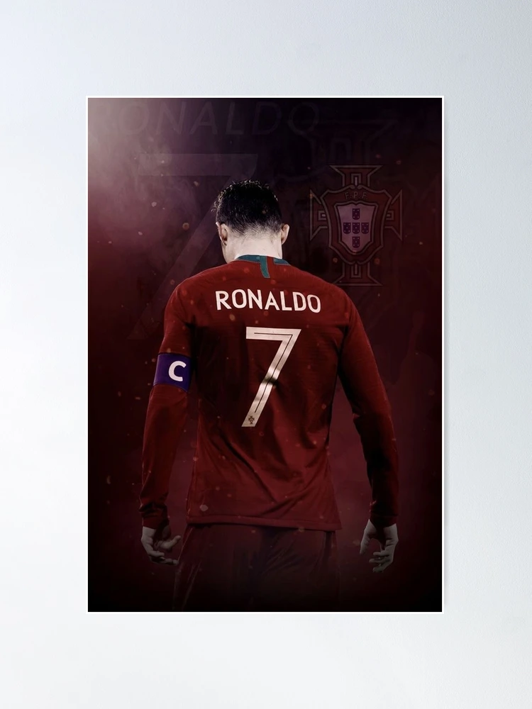 Poster for Sale avec l'œuvre « Cristiano Ronaldo Ballon Kiss United » de  l'artiste Hevding