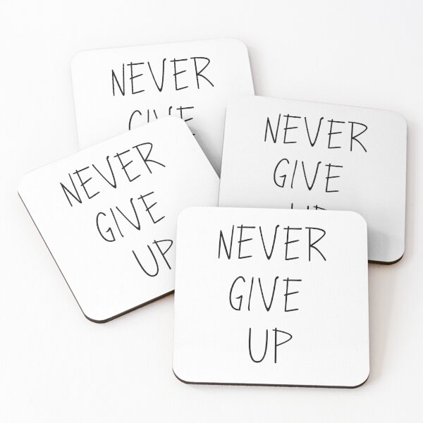 Item preview, Never give up designed and sold by safiaraoof.
