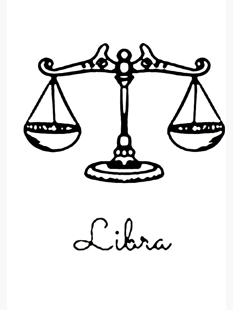 Libra Zodiac Sign Poster For Sale By Donya Adel Redbubble 7301