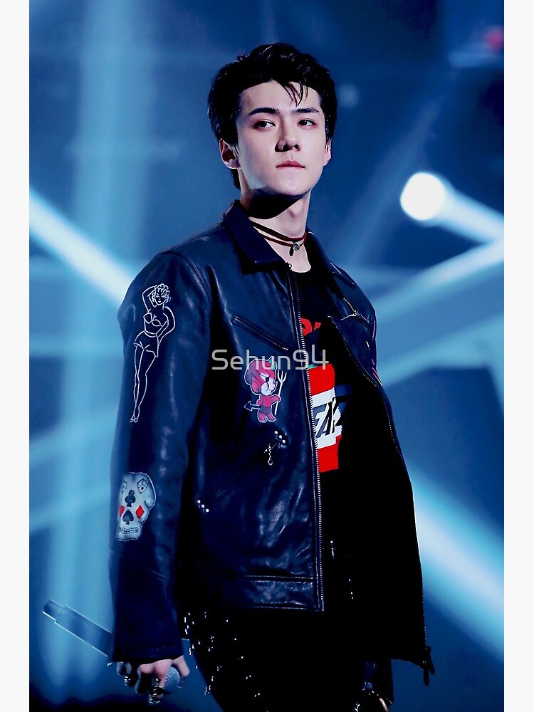 Oh Sehun Exo Sticker Greeting Card By Sehun94 Redbubble