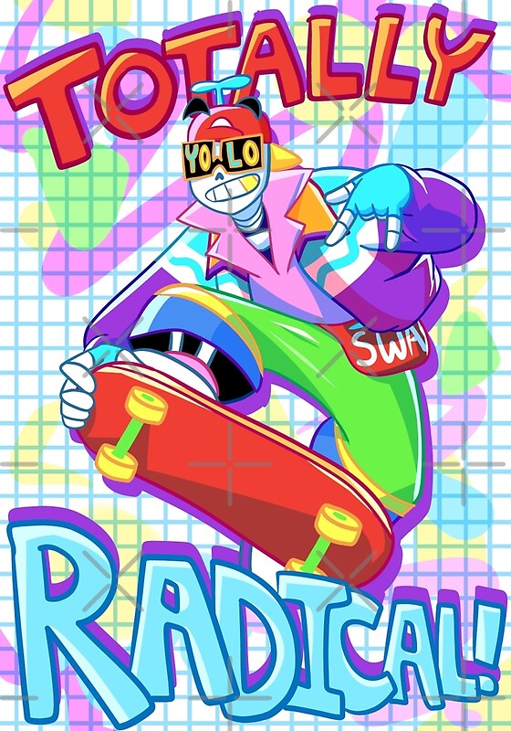 "Totally Radical" by CrayonQueen Redbubble