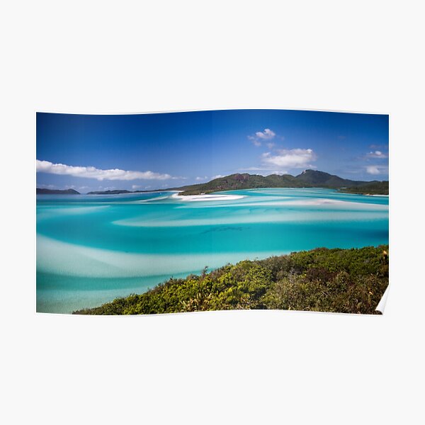 Whitehaven Beach on Whitsunday Island, Queensland, Australia Poster