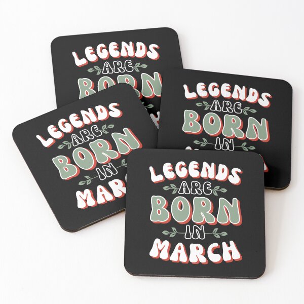 Item preview, Legends are born in March - basil and poincianna designed and sold by BTCelebration.