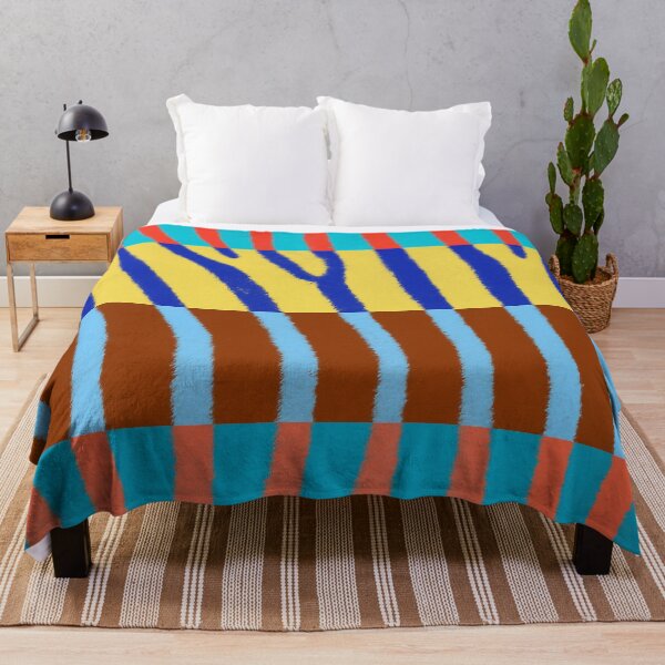 Item preview, Cool 90's Inspired Color Block Zebra Print designed and sold by BossyCatHome.
