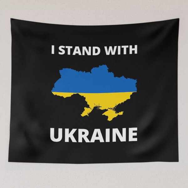 Item preview, I stand with Ukraine - Not Russia  designed and sold by Kurdish T-shirt.