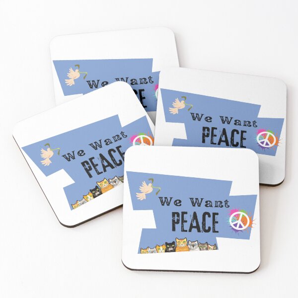 Item preview, we want peace designed and sold by JosefinaDesigns.