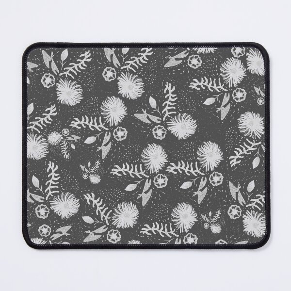 Item preview, white flowers nature abstract pattern with smooth light feel designed and sold by DreamKaracters.