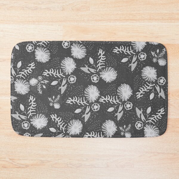 Item preview, white flowers nature abstract pattern with smooth light feel designed and sold by DreamKaracters.