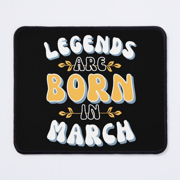 Item preview, Legends are born in March - daffodil and glacier lake designed and sold by BTCelebration.