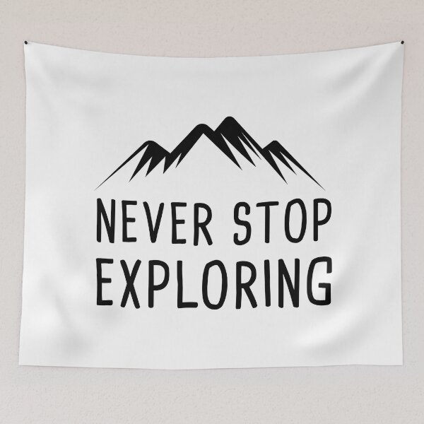 Item preview, NEVER STOP EXPLORING , camper gift designed and sold by lapolonaise.