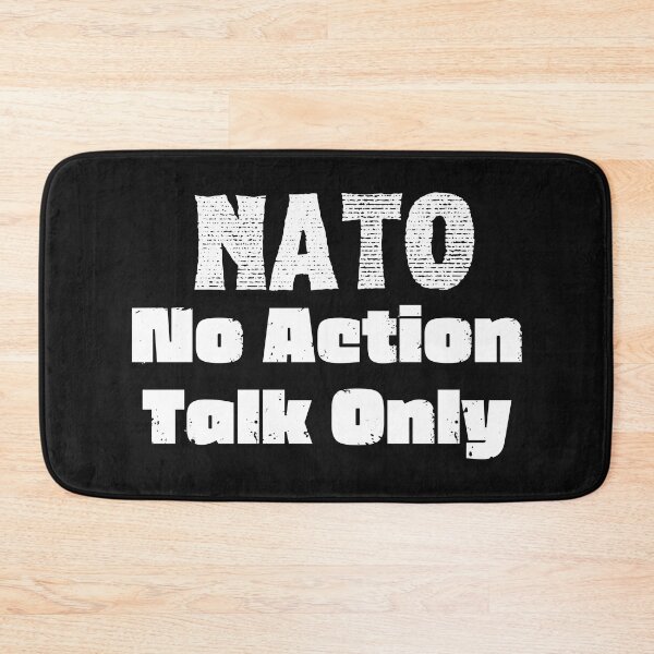Item preview, NATO no action talk only funny Typography  designed and sold by garniturex.
