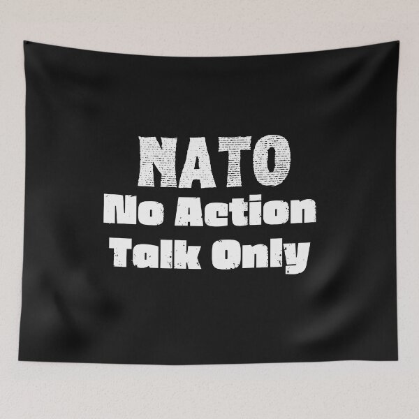 Item preview, NATO no action talk only funny Typography  designed and sold by garniturex.