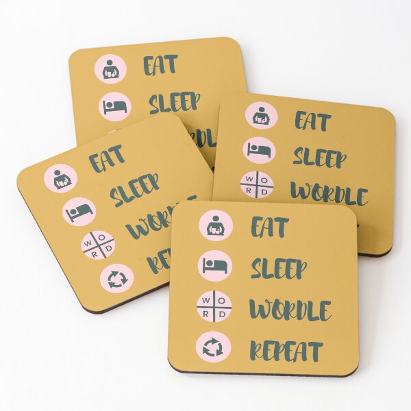 Item preview, Eat Sleep Wordle Repeat  designed and sold by designerpriti.