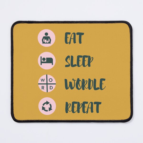 Item preview, Eat Sleep Wordle Repeat designed and sold by designerpriti.