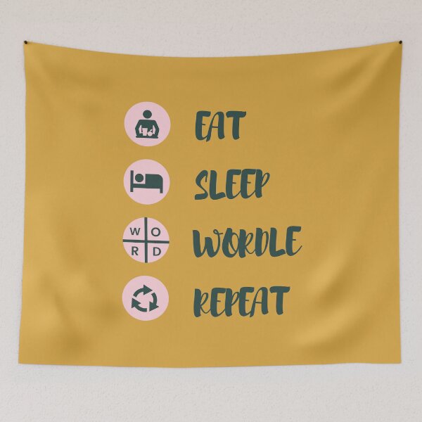 Item preview, Eat Sleep Wordle Repeat  designed and sold by designerpriti.