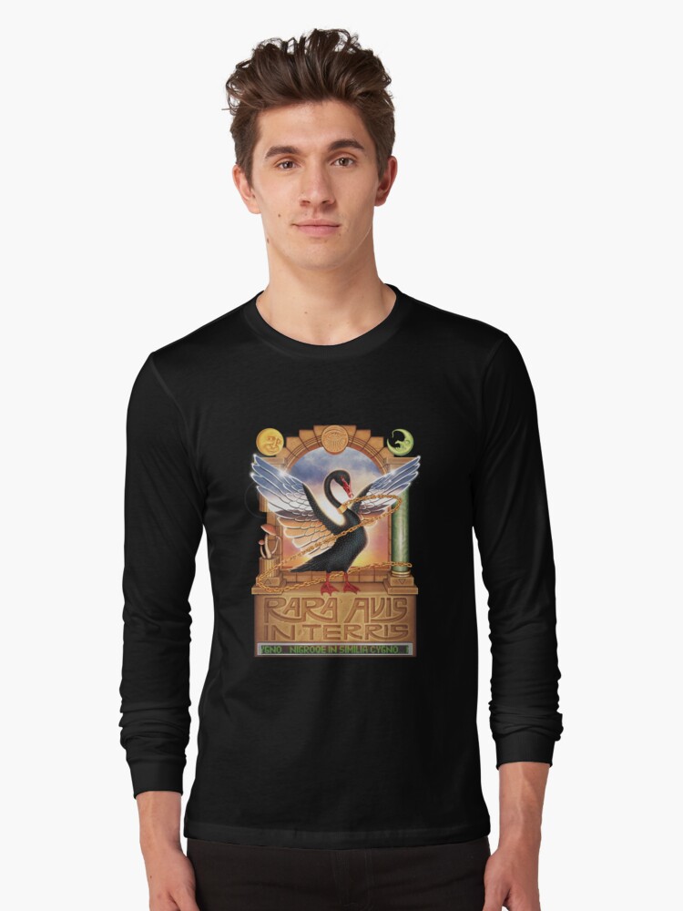 Thumbnail 1 of 5, Long Sleeve T-Shirt, Black Swan designed and sold by steg0saurus.