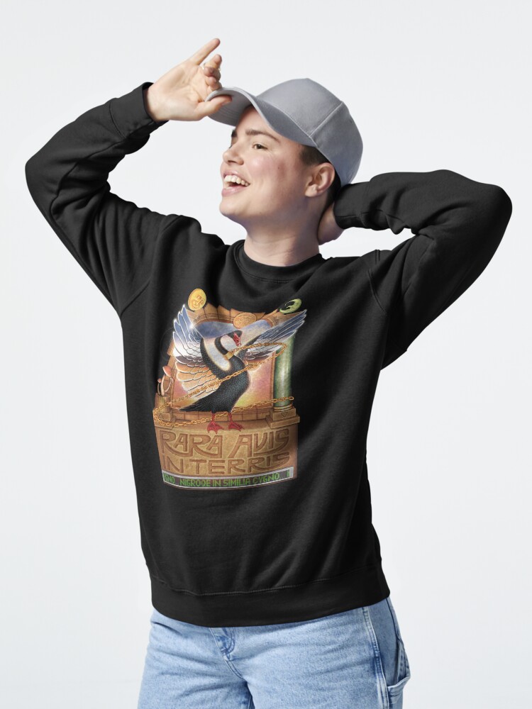 Thumbnail 5 of 7, Pullover Sweatshirt, Black Swan designed and sold by steg0saurus.