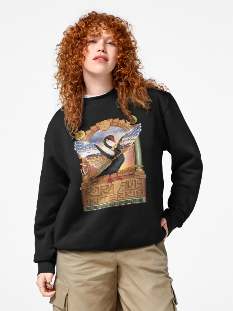 Thumbnail 4 of 7, Pullover Sweatshirt, Black Swan designed and sold by steg0saurus.