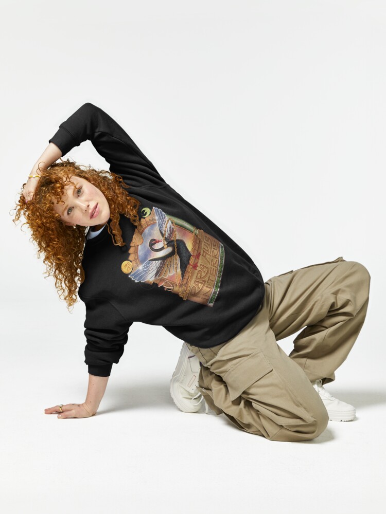 Thumbnail 6 of 7, Pullover Sweatshirt, Black Swan designed and sold by steg0saurus.