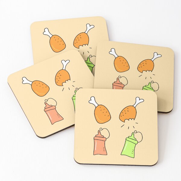 Item preview, Spicy chicken leg roast with ketchup-  chicken Drumstick Roast designed and sold by Smartmerch99.
