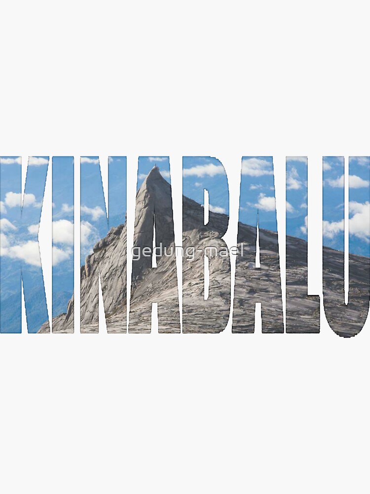 "Kinabalu" Sticker for Sale by gedungmael Redbubble