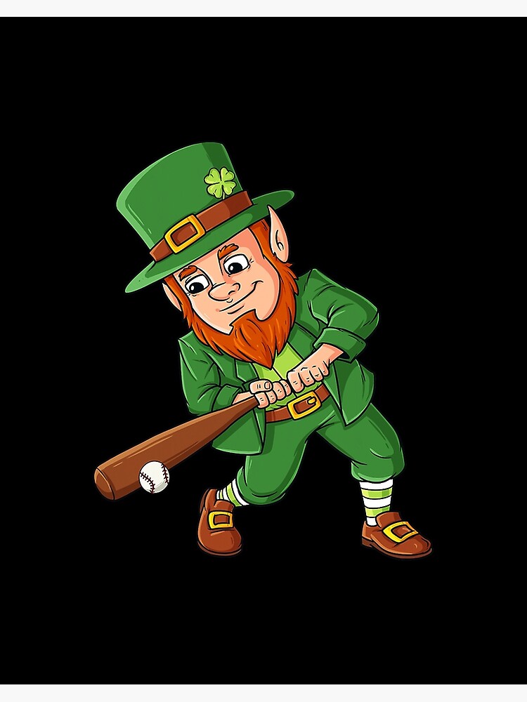 St Patricks Day Baseball Cartoon